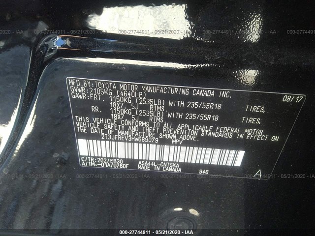 Photo 8 VIN: 2T3JFREV3HW689079 - TOYOTA RAV4 