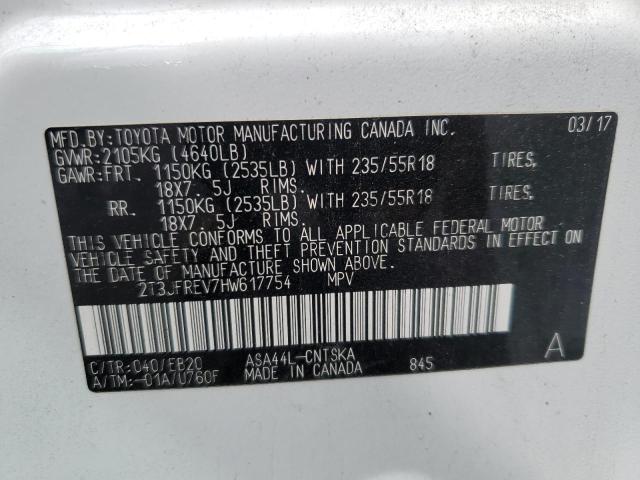 Photo 11 VIN: 2T3JFREV7HW617754 - TOYOTA RAV4 SE 