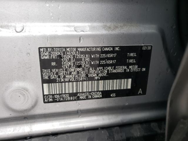 Photo 9 VIN: 2T3K1RFV0LC058141 - TOYOTA RAV4 LE 