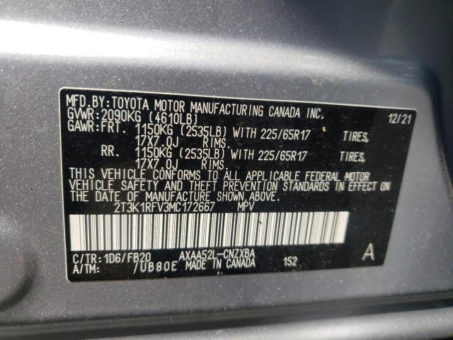 Photo 13 VIN: 2T3K1RFV3MC172667 - TOYOTA RAV4 