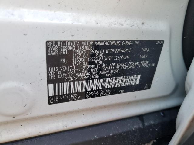 Photo 12 VIN: 2T3K1RFV4MW184096 - TOYOTA RAV4 LE 