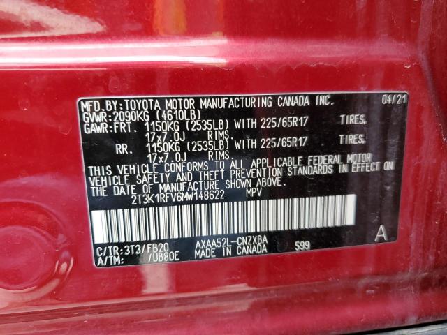 Photo 12 VIN: 2T3K1RFV6MW148622 - TOYOTA RAV4 