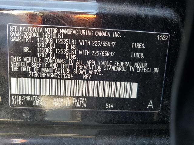 Photo 13 VIN: 2T3K1RFV6NC211284 - TOYOTA RAV4 LE 