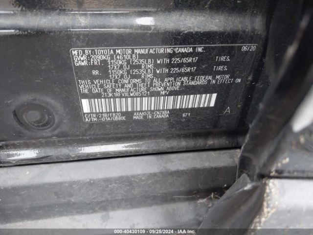 Photo 8 VIN: 2T3K1RFVXLW085121 - TOYOTA RAV4 