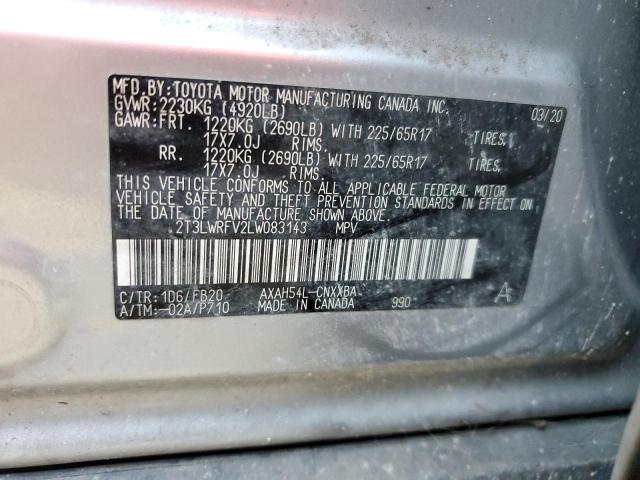 Photo 9 VIN: 2T3LWRFV2LW083143 - TOYOTA RAV4 LE 