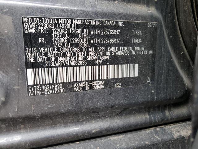 Photo 11 VIN: 2T3LWRFV4LW082835 - TOYOTA RAV4 LE 