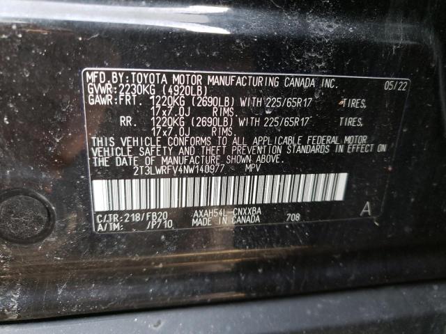 Photo 13 VIN: 2T3LWRFV4NW140977 - TOYOTA RAV4 