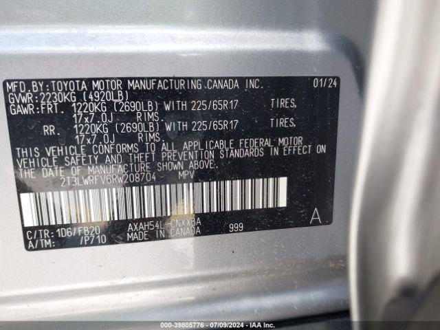 Photo 8 VIN: 2T3LWRFV6RW208704 - TOYOTA RAV4 