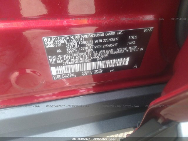 Photo 8 VIN: 2T3MWRFV0LW089057 - TOYOTA RAV4 