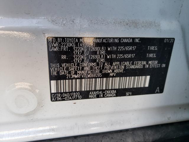 Photo 9 VIN: 2T3MWRFV7LW068285 - TOYOTA RAV4 LE 