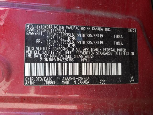 Photo 12 VIN: 2T3N1RFV1MW226186 - TOYOTA RAV4 