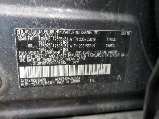 Photo 12 VIN: 2T3N1RFV2KC018185 - TOYOTA RAV4 LIMIT 