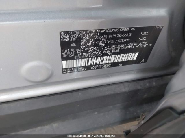 Photo 8 VIN: 2T3N1RFV3LW091209 - TOYOTA RAV4 