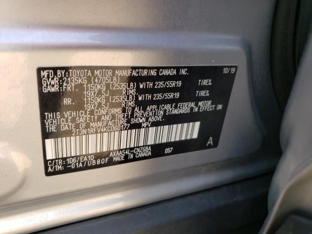 Photo 9 VIN: 2T3N1RFV4KC060177 - TOYOTA RAV4 LIMIT 