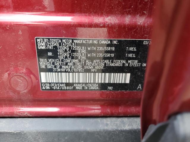 Photo 12 VIN: 2T3N1RFV9LC107852 - TOYOTA RAV4 LIMIT 