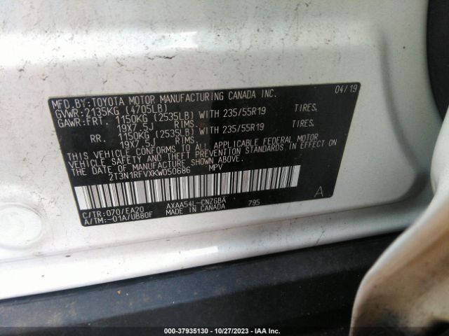 Photo 8 VIN: 2T3N1RFVXKW050686 - TOYOTA RAV4 