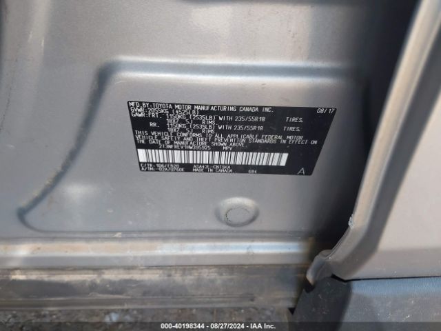 Photo 8 VIN: 2T3NFREV1HW395925 - TOYOTA RAV4 