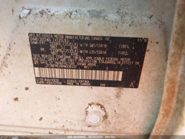 Photo 8 VIN: 2T3NFREV8HW336337 - TOYOTA RAV4 