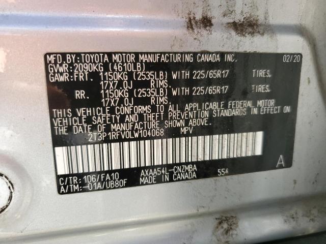 Photo 12 VIN: 2T3P1RFV0LW104068 - TOYOTA RAV4 