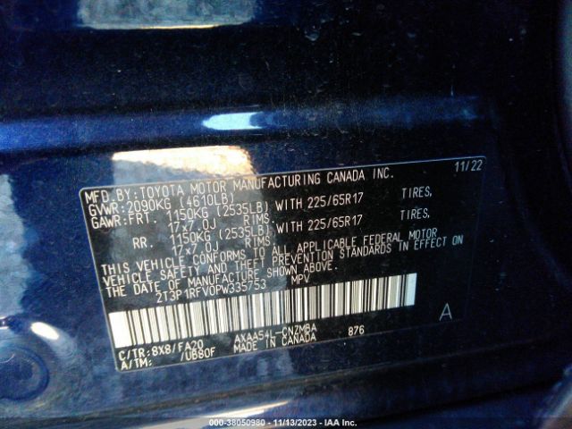 Photo 8 VIN: 2T3P1RFV0PW335753 - TOYOTA RAV4 