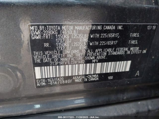 Photo 8 VIN: 2T3P1RFV1LC081482 - TOYOTA RAV4 