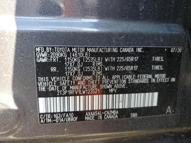 Photo 9 VIN: 2T3P1RFV1LW123521 - TOYOTA RAV4 XLE 