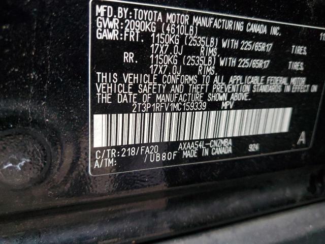 Photo 12 VIN: 2T3P1RFV1MC159339 - TOYOTA RAV4 XLE 