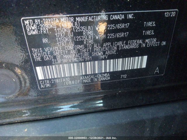 Photo 8 VIN: 2T3P1RFV1MC167991 - TOYOTA RAV4 