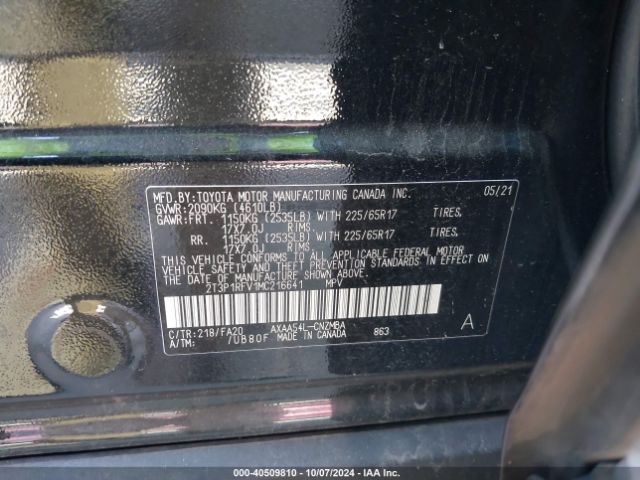 Photo 8 VIN: 2T3P1RFV1MC216641 - TOYOTA RAV4 