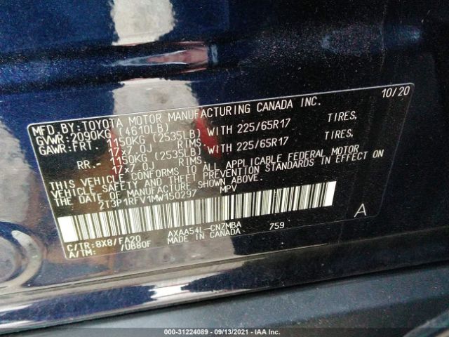 Photo 8 VIN: 2T3P1RFV1MW150297 - TOYOTA RAV4 