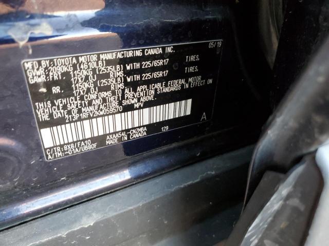 Photo 9 VIN: 2T3P1RFV2KW059570 - TOYOTA RAV4 XLE 