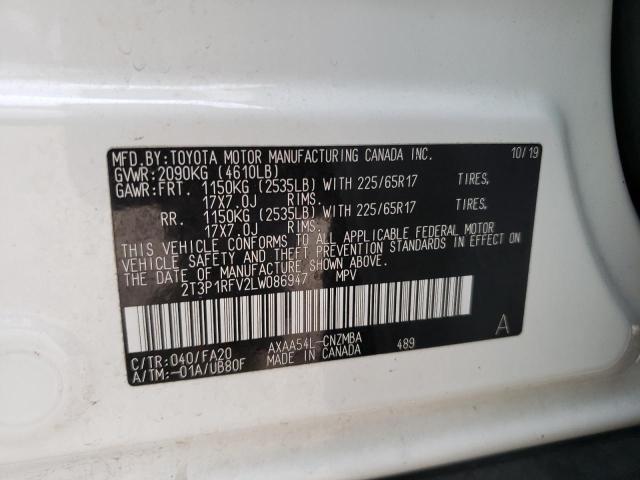 Photo 13 VIN: 2T3P1RFV2LW086947 - TOYOTA RAV4 XLE 