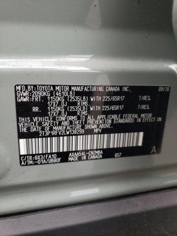 Photo 11 VIN: 2T3P1RFV2LW138299 - TOYOTA RAV4 XLE 