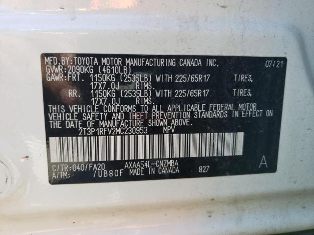 Photo 13 VIN: 2T3P1RFV2MC230953 - TOYOTA RAV4 XLE 