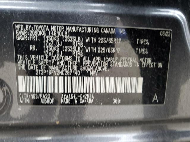 Photo 12 VIN: 2T3P1RFV2NC287140 - TOYOTA RAV4 