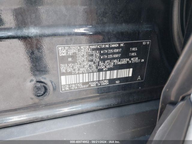 Photo 8 VIN: 2T3P1RFV3LC067552 - TOYOTA RAV4 