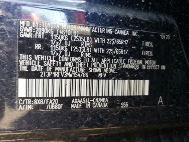 Photo 9 VIN: 2T3P1RFV3MW154786 - TOYOTA RAV4 XLE 