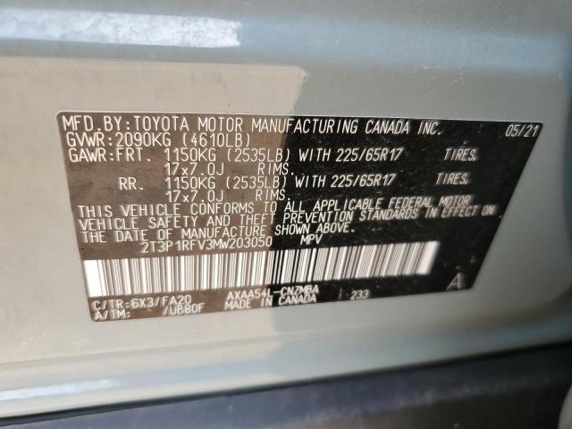 Photo 11 VIN: 2T3P1RFV3MW203050 - TOYOTA RAV4 XLE 