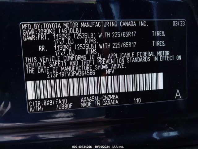 Photo 8 VIN: 2T3P1RFV3PW364566 - TOYOTA RAV4 