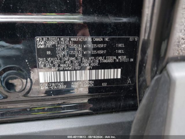 Photo 8 VIN: 2T3P1RFV4KW031897 - TOYOTA RAV4 