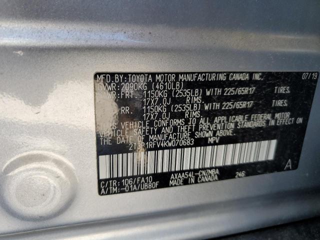 Photo 12 VIN: 2T3P1RFV4KW070683 - TOYOTA RAV4 