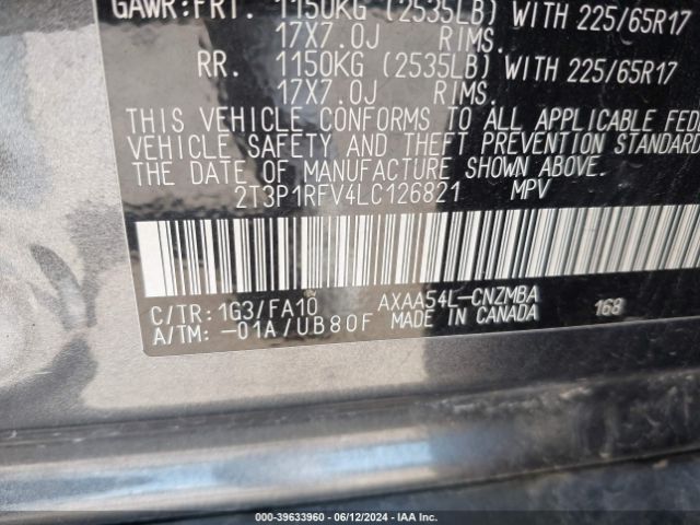 Photo 8 VIN: 2T3P1RFV4LC126821 - TOYOTA RAV4 