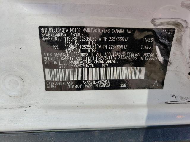 Photo 9 VIN: 2T3P1RFV4MC246720 - TOYOTA RAV4 XLE 