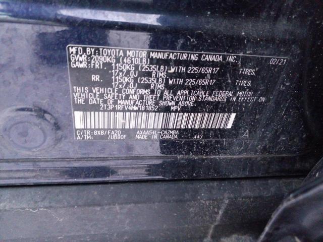 Photo 9 VIN: 2T3P1RFV4MW181852 - TOYOTA RAV4 XLE 