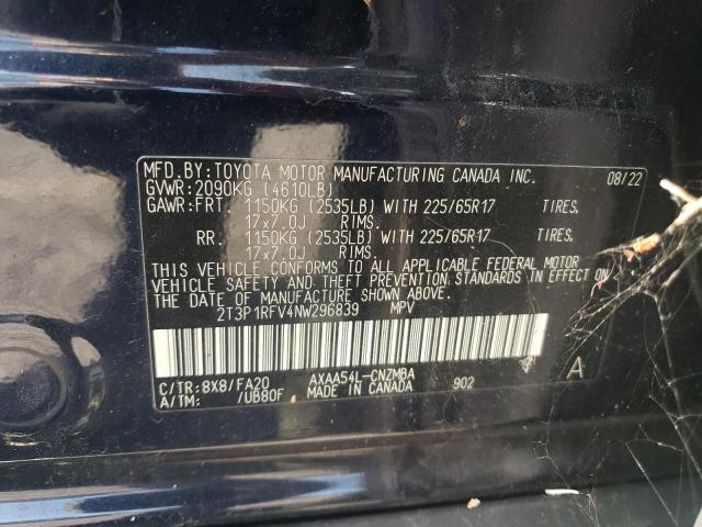 Photo 12 VIN: 2T3P1RFV4NW296839 - TOYOTA RAV4 XLE 