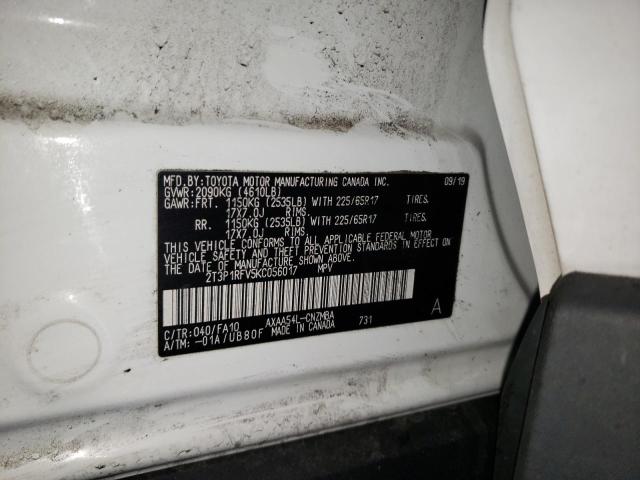 Photo 12 VIN: 2T3P1RFV5KC056017 - TOYOTA RAV4 XLE 