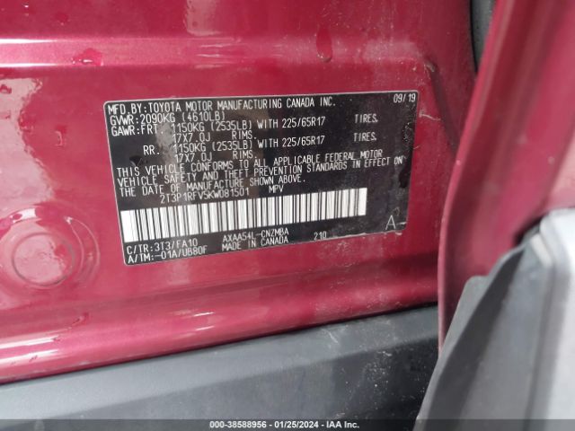 Photo 8 VIN: 2T3P1RFV5KW081501 - TOYOTA RAV4 