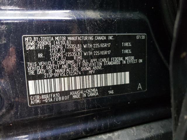 Photo 12 VIN: 2T3P1RFV5LC123474 - TOYOTA RAV4 XLE 