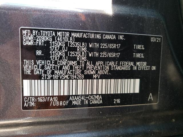 Photo 12 VIN: 2T3P1RFV5MC194269 - TOYOTA RAV4 