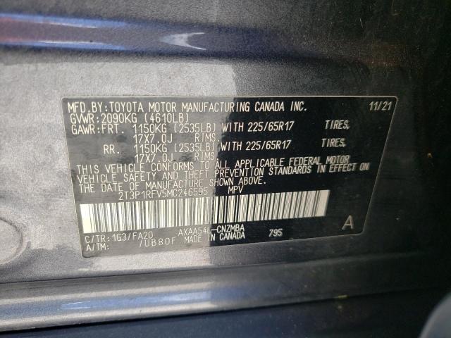 Photo 12 VIN: 2T3P1RFV5MC246595 - TOYOTA RAV4 XLE 